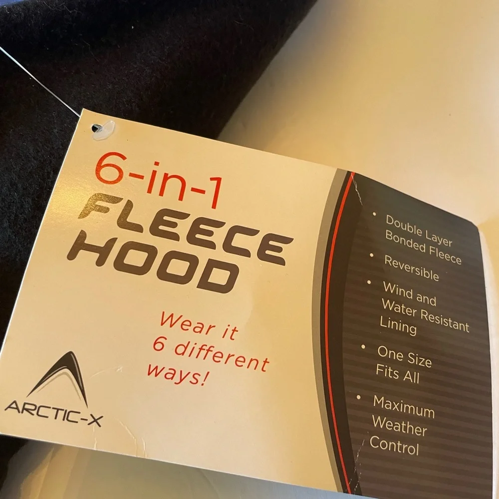 Arctic-X NWT 6-in-1 Fleece Hood
